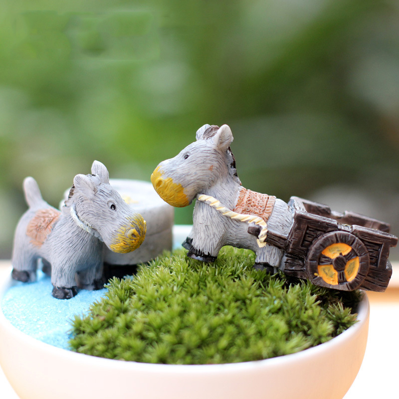 Animal Figurines Mini Donkey P - Bonsai Garden Japan recension och pris