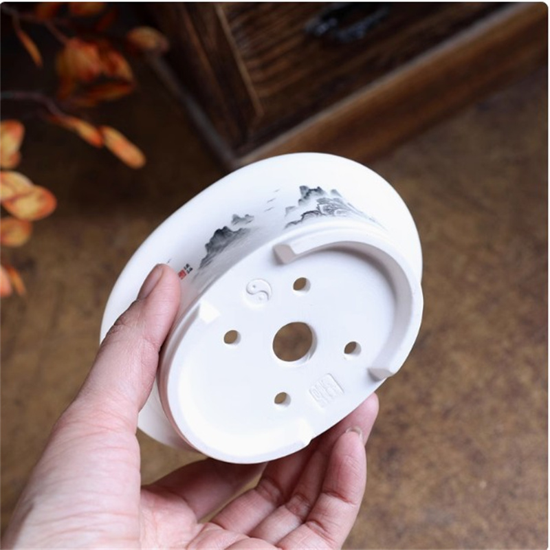 Porcelain White Oval Bonsai Po - Bonsai Garden Table recension och pris