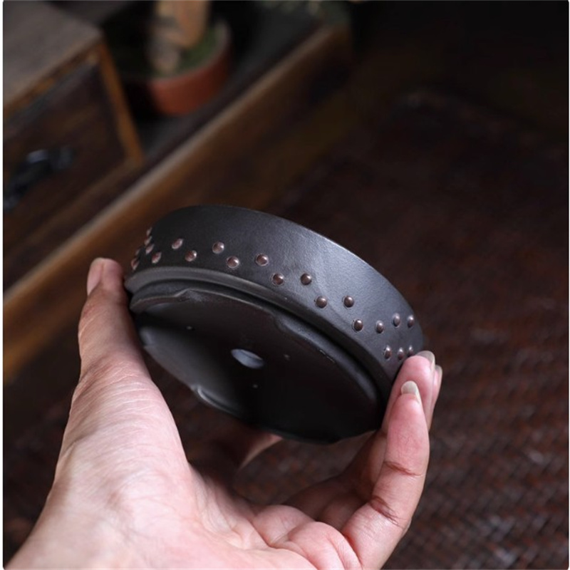 Ceramic Round Bonsai Pot, Drum - Bonsai Garden Table recension och pris