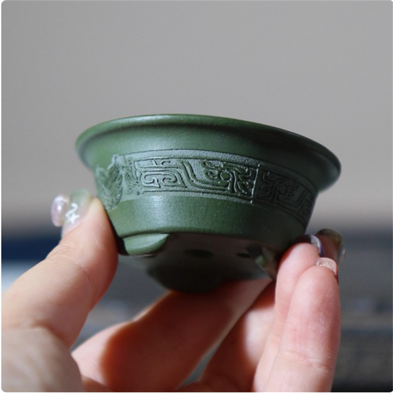 Ceramic Carved Mini Bonsai Pot - Bonsai Garden Table recension och pris