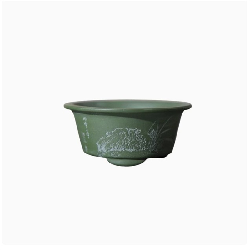 Ceramic Carved Mini Bonsai Pot - Bonsai Garden Table recension och pris