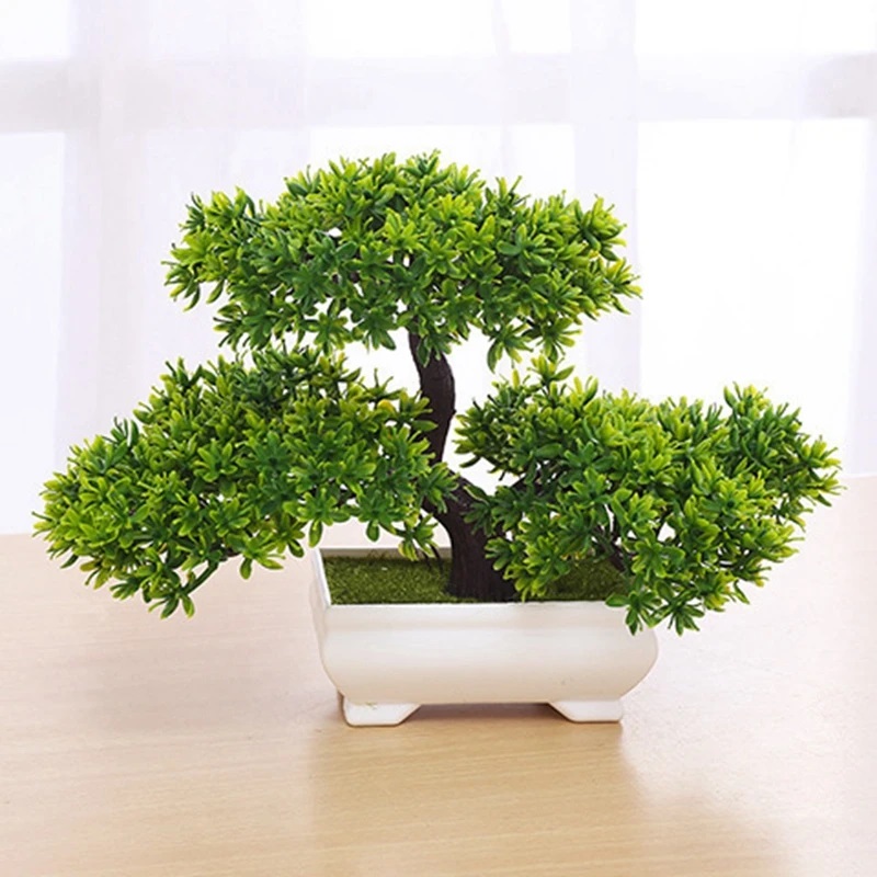 1Pcs Green Artificial Plants B - Bonsai Garden Table recension och pris