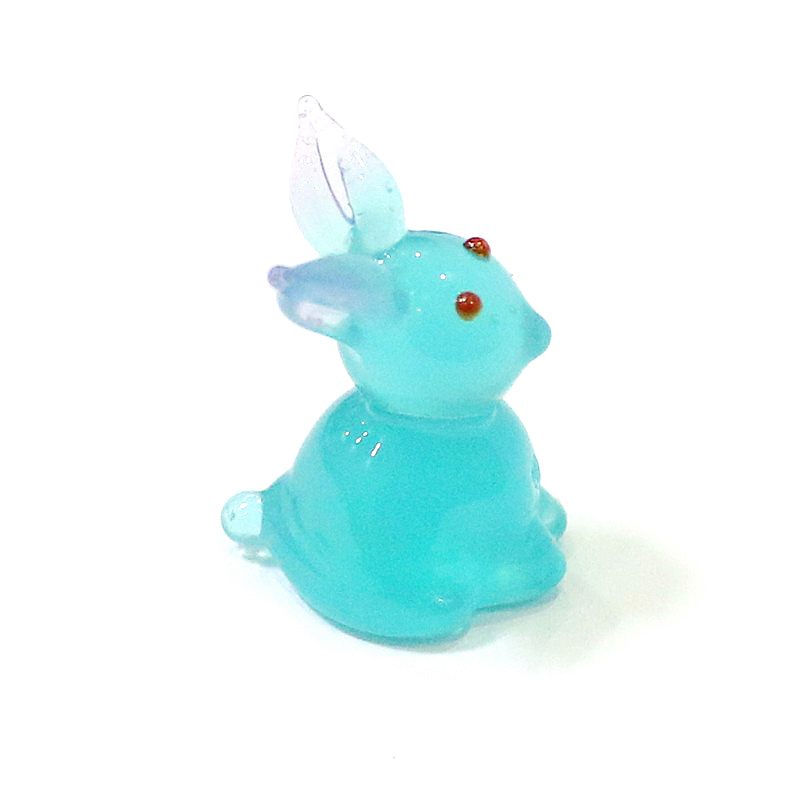 2pcs Mini Glass Bunny Figurine - Bonsai Garden Japan recension och pris