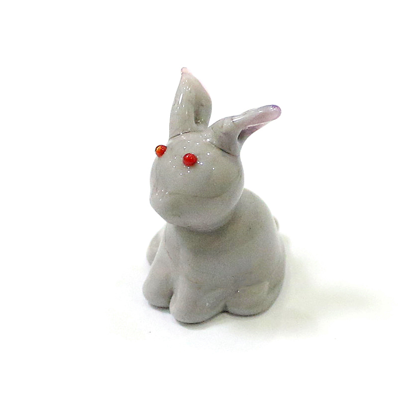 2pcs Mini Glass Bunny Figurine - Bonsai Garden Japan recension och pris