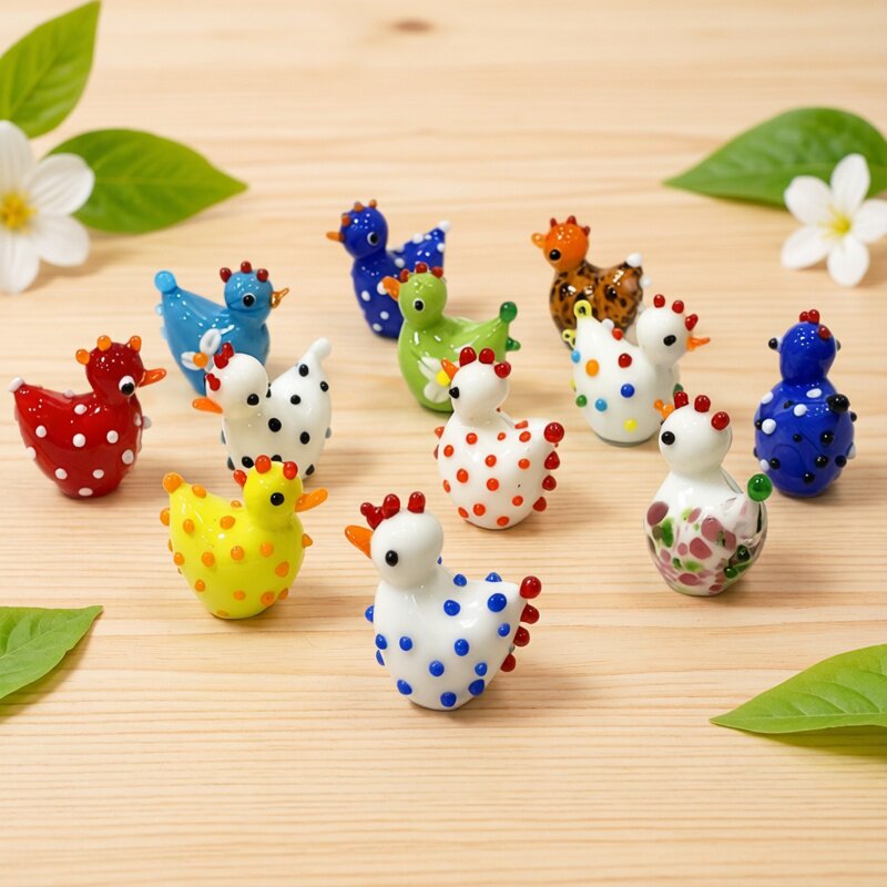2PCS Handmade Cute Glass Chick - Bonsai Garden Japan recension och pris