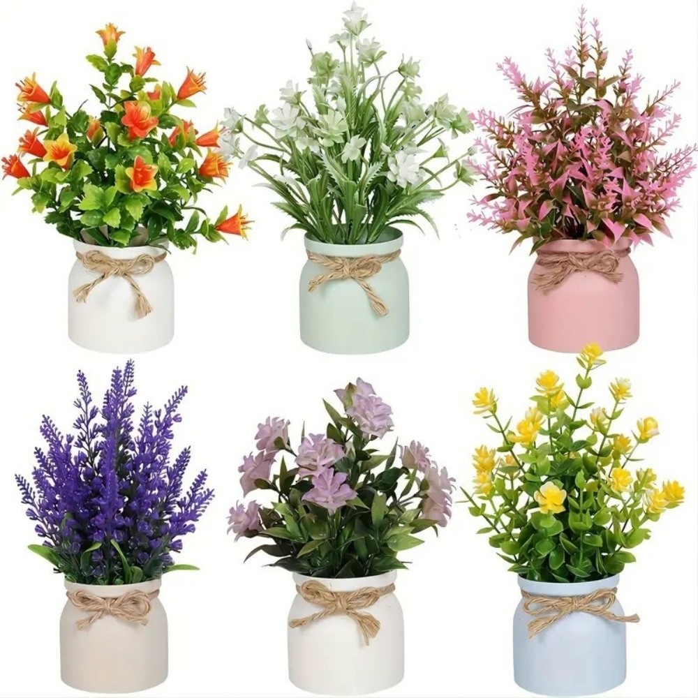 New Fake Potted Flowers Evergr - Bonsai Garden Table recension och pris