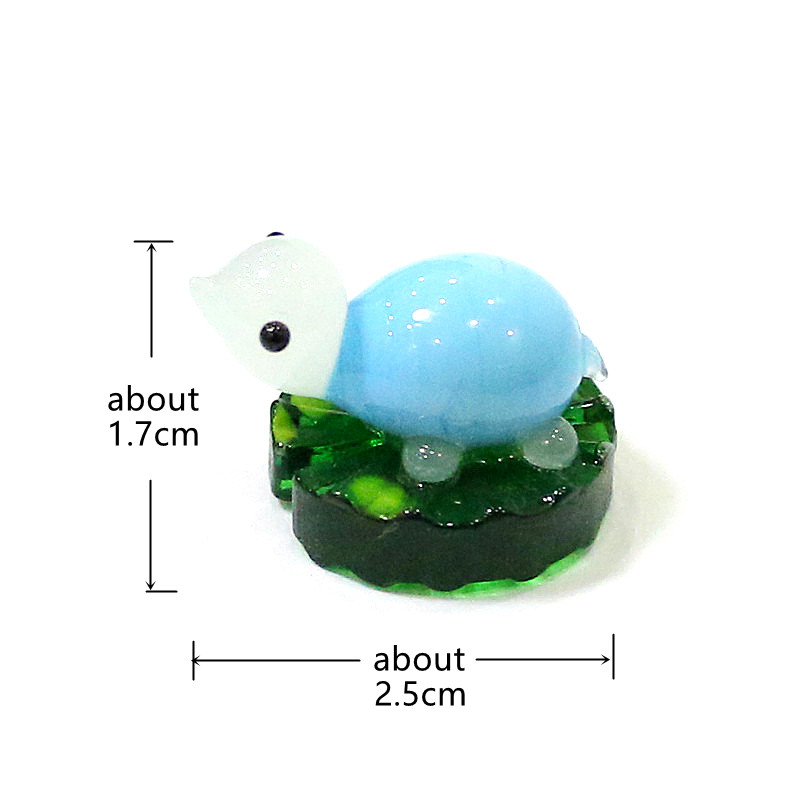 2pcs Colorful Mini Turtle Stat - Bonsai Garden Japan recension och pris