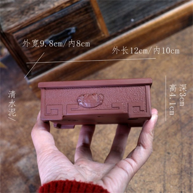 Ceramic Crab Carved Rectangle  - Bonsai Garden Table recension och pris