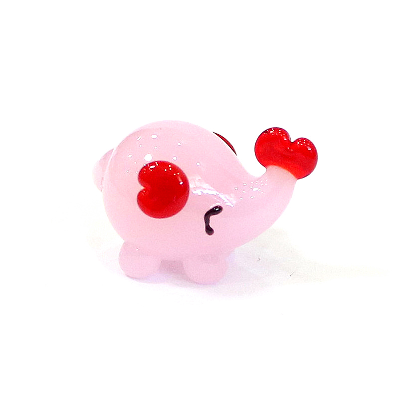 Cute Mini Glass Elephant Figur - Bonsai Garden Japan recension och pris